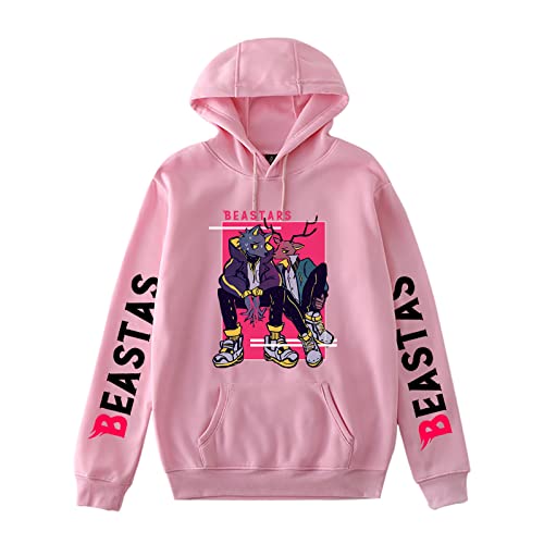keepmore Anime Beastars Sudadera con Capucha Moda Otoño Invierno Personajes de Anime Impresión de Louis Ropa Deportiva con Capucha