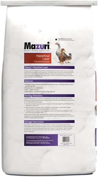 Mazuri | Waterfowl Breeder Diet | 50 Pound (50 LB) Bag