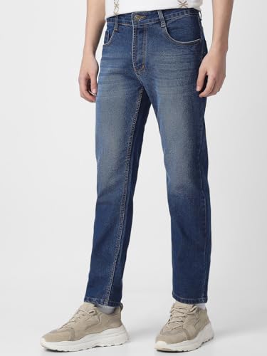 Image of Neostreak Men's Regular Fit Heavy Washed Jeans Stretchable