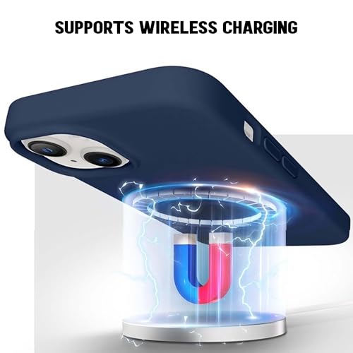 Image of Kratos Active Grip Silicone Case Cover Compatible with iPhone 15 Plus - Enhanced Protection, Wireless Magnetic Charging Case with Raised Edge Camera & Screen Protection, Shock-Resistant Design Violet