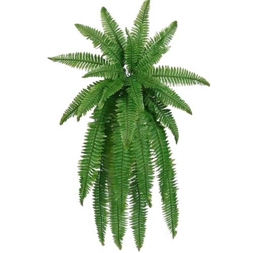 Arbustos artificiales para paisajismo, plantas artificiales para exteriores, helechos falsos para jardín, plantas falsas resistentes a los rayos UV, vegetación artificial resistente a la intemperie,