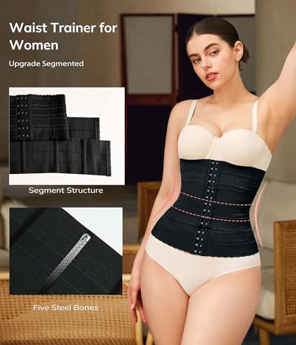 LODAY Segmented Waist Trainer for Women Corset Shapewear Waist Cincher Tummy Control Faja Body Shaper3