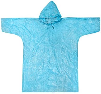 Lot De 11 Ponchos De Pluie D'Urgence Réutilisables - Transparent, Avec Capuche - Taille Unique