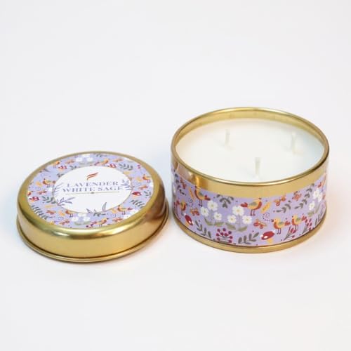 Image of AuraDecor 3-Wick Scented Tin Candle | Premium Gift Set | Hand Poured Soy Blend | Long Lasting | Home Fragrance | Relaxation & Decor (All 3)