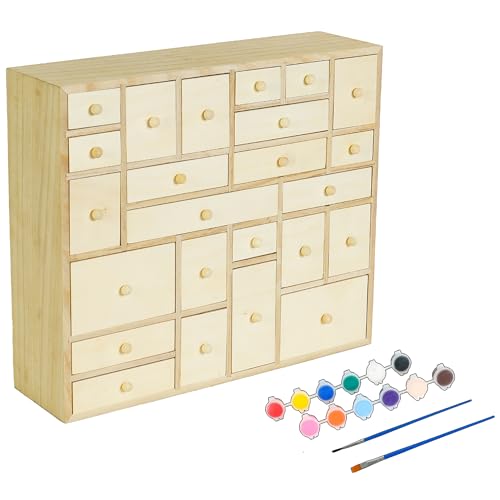 Easy Playhouse: Wooden 24 Drawer Storage Cabinet...