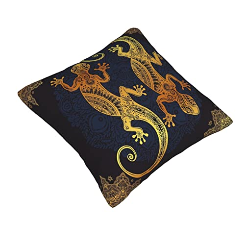 Ewmar Gecko Lizards Throw Pillow Covers Cushion Decorative Pillowcases For Sofa Couch Living Room Outdoor Home Decor #TOP1
