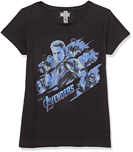 T-shirt Marvel fille noir pour le collège et les loisirs