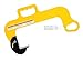 Vestil CH-10-6 Steel Overhead Coil Hook with Yellow Powder Coat, 1000 lbs Lifting Capacity, 6" Maximum Coil Width