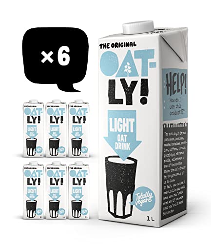 Oatly Light Oat Drink 1 Litre (Pack of 6)