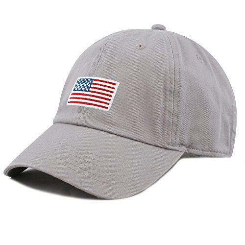 Image of USA Flag & Embroidery Premium 100% Cotton Low Profile Adjustable Baseball Dad Cap