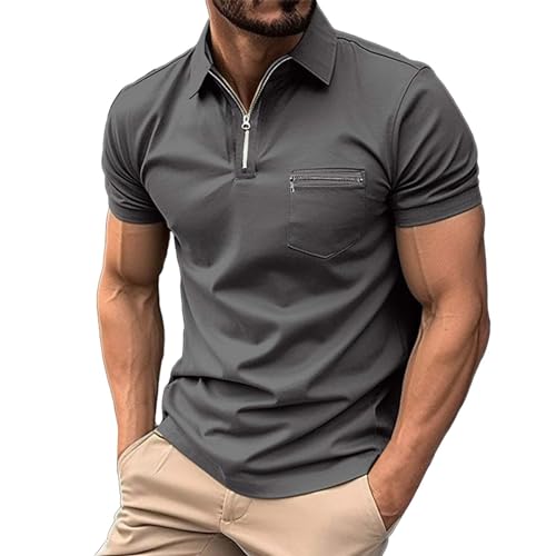 Polo para hombre, camisetas de trabajo para hombre, absorben la humedad, camisetas de golf con bloques de color, camiseta deportiva de manga corta, camisetas con cuello, camisetas ligeras y