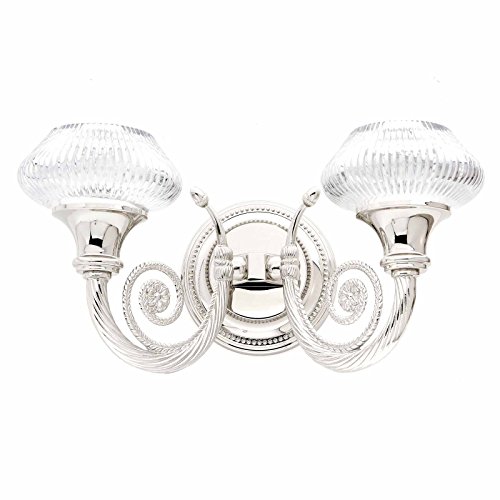 Il Paralume Marina Glass Wall Light Anna in Polished Nickel Handmade in Italy Wall Lamp Classic E14