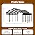 Nuturelly 12x20 FT Metal Carport, Heavy Duty Carport Canopy with Enhanced Base, Outdoor Car Shelter with Galvanized Steel Roof and Frame Garage for Truck, SUV, Boat, Gray