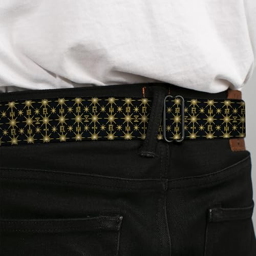 Cinturón de seguridad Animales Fantásticos Buckle-Down negro y oro ajustable 4