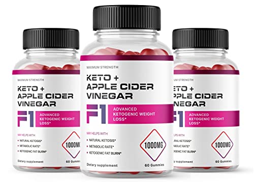 F1 Keto ACV Gummies, F1 Keto Apple Cider Vinegar, 180 Count, 3 Months Supply