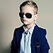 Gejoy 2 Pieces Playing Cosplay Includes Earpiece Earplugs Acoustic Tube Headset and Sunglasses (Black Glasses Frame)