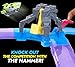 Hyper Burst Shockout Circuit Playset | Race and Battle! | Customizable Race Track & Micro Scale Cars | Over 600+ MPH Scale Speed!