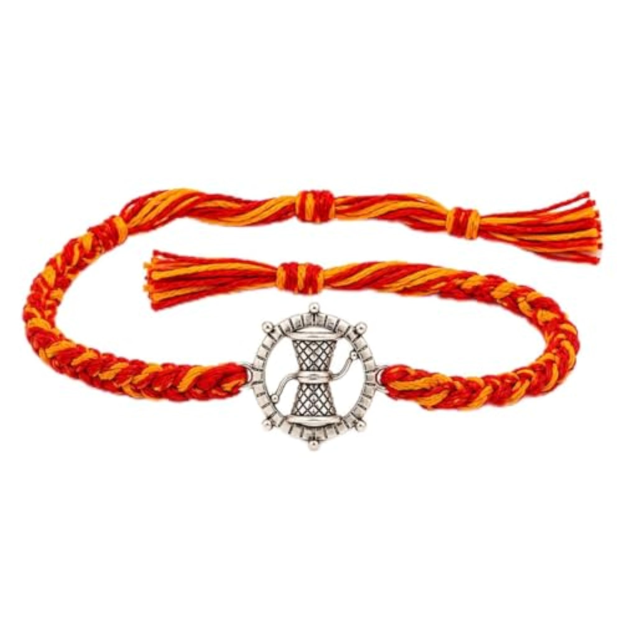 925 Solid Sterling Shiva Damru Mahadev Rakhi
