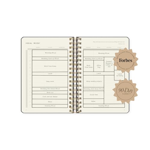 Full Focus Leather Coil Planner by Michael Hyatt - The #1 Daily Planner to Set Annual Goals, Increase Focus, Eliminate Overwhelm, and Achieve Your Biggest Goals - Hardcover (Navy Blue) - Image 4