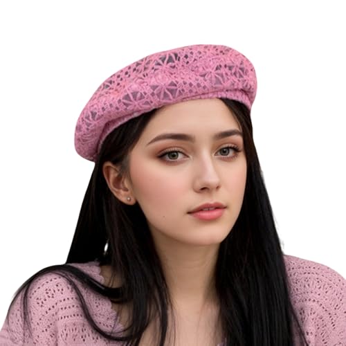 Boina de encaje para mujer estilo francés 56-58 cm