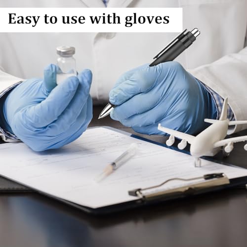 PEUTIER Big Pens - 3pcs Heavy, Oversized Weighted Pens with Comfortable Sleeve for Arthritis & Elderly, Black