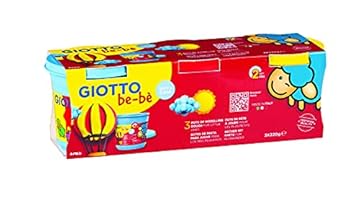 Giotto 4631 00 Be bè - Pasta da modellare, 3 barattoli da 220 grammi, colori standard