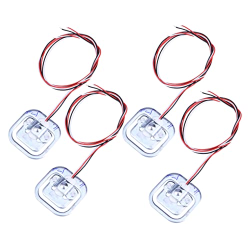 KICHOUSE 4 Pcs Body Scale Sensor Electronic Weighing Sensor Electronic Body Scale Sensor for Scales Postal Scale Sensor Half-Bridge Weighing Sensor Scale Weighing Sensor Sensors Silver