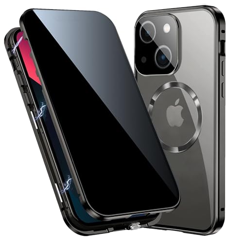 Coque magnétique iPhone 15 Plus protection 360 verre confidentialité