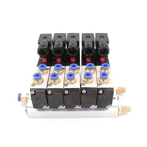 Válvula neumática 4V210-08 de 24V con silenciador para un control de aire sin ruido 6