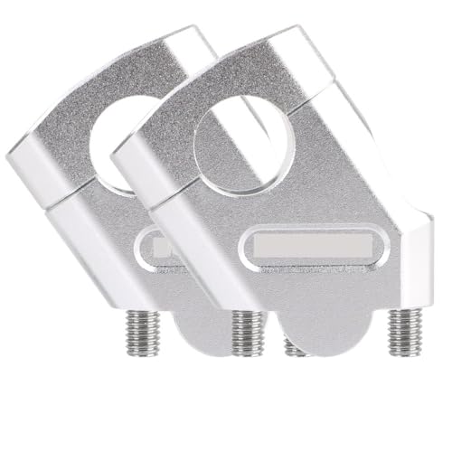Accessoires universels moto réhausse guidon argent