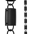 Rain Chains Direct - Barrel Rain Chain - 8.5 FT - Durable Black Powder-Coated Aluminum - Premium Rain Chains for Gutters