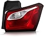 VIPMOTOZ Factory Style Outer Red Clear Incandescent Tail Light Brake Lamp Compatible With 2018-2021 Chevy Equinox Quarter Panel Mounted Right Passenger Side