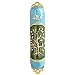 Hand Painted Enamel Mezuzah Embellished with a Tree of Life Design with Gold Accents and Crystals by Matashi