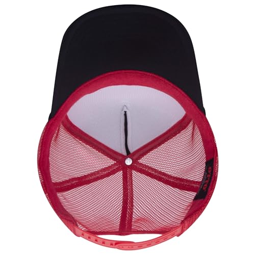 Image of OTTO Polyester Foam Front 5 Panel High Crown Mesh Back Trucker Hats in 97, Bulk, Wholesale