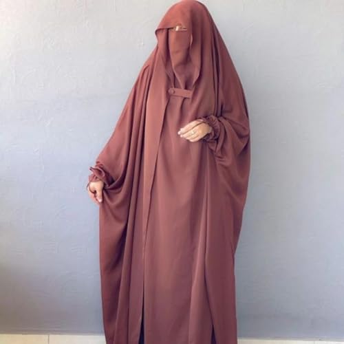 Image of NAZNEEN Saudi Jilbab Full Length and Noise Pc MATT NIDA Fabric with extra panel to cover face