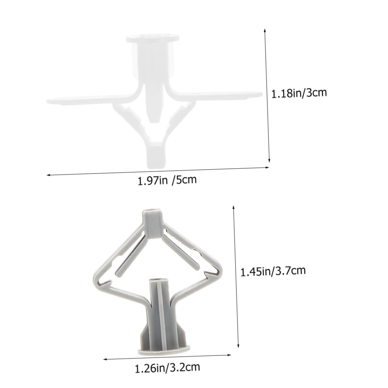 SOLUSTRE Ergonomic Design Drywall Anchors Heavy Duty Nylon Wall Anchors for Efficient Installation
