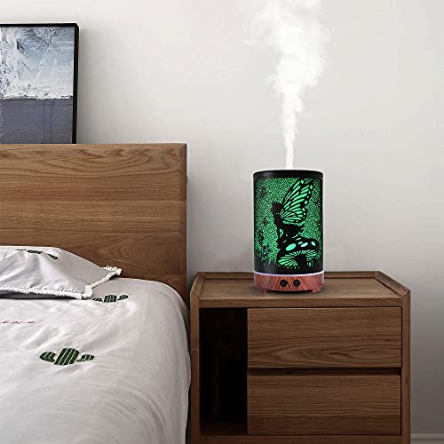 Essential Oil Diffuser, Ultrasonic Diffuser For Essential Oil, Cool Mist Humidifier Aromatherapy Diffuser With 7 Color Lighting Changing Modes, Waterless Auto Shut-Off For Home（Flower Fairy）… #TOP5