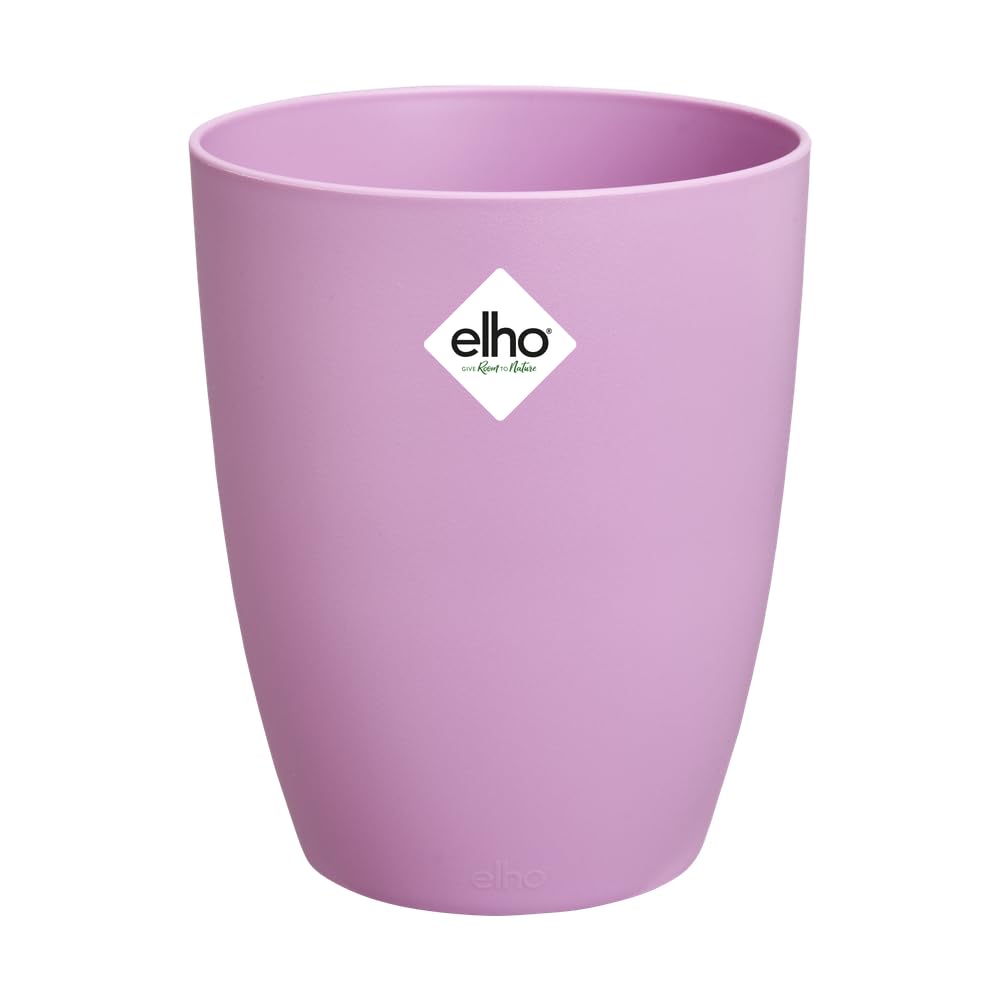 Elho Brussels Orquídea Alta 12,5 – Maceta para Interior – Ø 12,5 x 15,5 cm – Púrpura/Violeta Fuerte