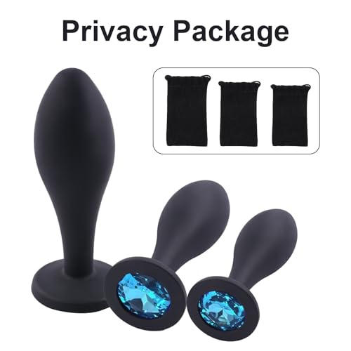 Jeweled Anal Plugs 3 Piece Training Kit Adult Sex Toy Set - Image 5