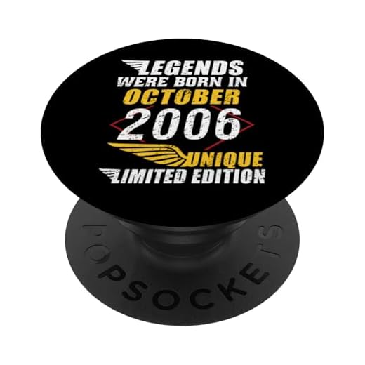 Cumpleaños Octubre 2006 Edición Limitada Regalo Used Vintage PopSockets PopGrip Intercambiable