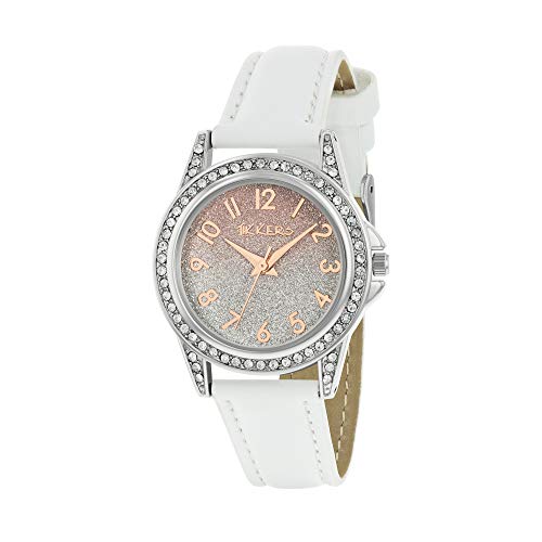 Reloj de niñas CAOLATOR TK0190 infantil analógico con correa rosa ajustable 2