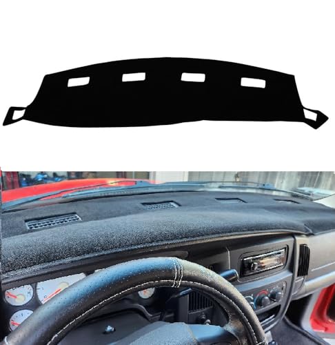 KEDAKEJI Black Dashboard Cover Dash Cover Mat Compatible with 2002-2005 Dodge Ram 1500 2003-2005 2500/3500(Ram 02-05)