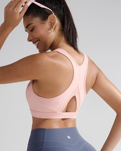 Image of RUNNING GIRL Sports Bras for Women High Support Moulded Cup High Impact Sports Bras Racerback Workout Running Yoga Bra