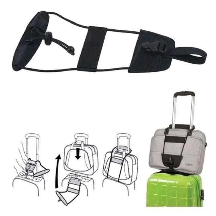 Cinta Ajustável Bagagem Alça Elástica Mala Viagem Bag Bungee