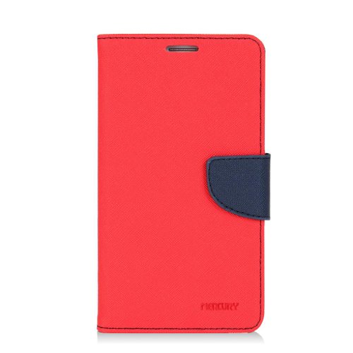 Gadgetsevil Mercury PU Leather Wallet Flip Case with Credit Card Slots & Holder For Samsung Galaxy Note 3 III N900 / N9000/ N9005 (Red)