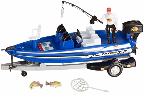 toy fishing boat and trailer