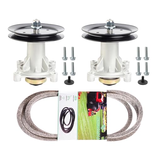 JSXDNWYJ 46 Inch Deck Rebuild Kit for Husqvarna YTH22V46 YTH20K46 YTA22V46 YTH18K46 2346XLS YTA1946 Parts Spindle 187292 192870 Pulley 195945 197473 Belt 532405143 21546607