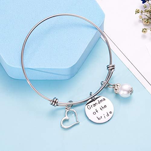 Lparkin GRANDMA-BRIDE-BRACELET-023 Grandma Of Bride Bracelet Nana Gifts Great Grandmother Bangle Bracelets Wedding Gift thumb #7