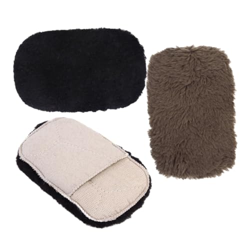 BESTYASH Lot De 3 en CRIN De Cheval Brosse À Chaussures De Cirage pour Pieds Cirage Brosse De Nettoyage pour Bottes Cireuse À Chaussures Kit Couleur Aléatoire