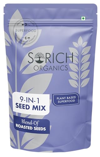 Image of Sorich Organics 9-in-1 Roasted Seed Mix 200g | High Protein & Fiber | Healthy Superfood Snack | Immunity Booster | Aids Digestion | Weight Management | Plant-Based Nutrition